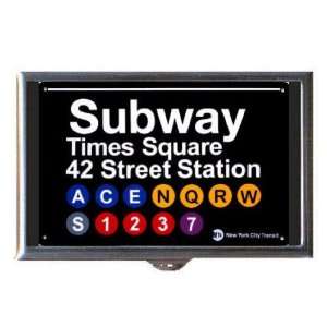  NEW YORK SUBWAY TIMES SQUARE Coin, Mint or Pill Box Made 