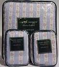 LAURA ASHLEY LINLEY ROSE FLORAL 3pc QUEEN QUILT SET NEW SHABBY BLUE 