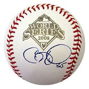  Cole Hamels Autographed / Signed 2008 World Series 