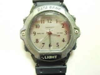 VINTAGE CASIO DATA BANK WATCH   NEW BAND AND BATTERIES  ABX 23  