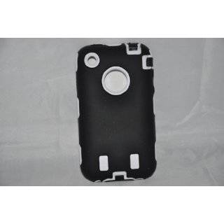  Body Armor for iPhone 3G / 3GS   Red & Black Cell Phones 