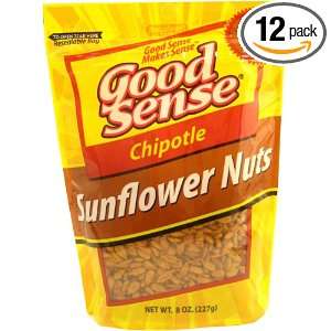 Good Sense Sun Nuts, Chipotle, 8 Ounce Bags (Pack of 12)  