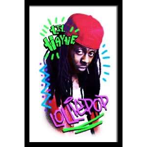  Lil Wayne In Concert 3, 20 x 30 Poster Print, Framed 