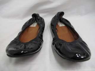 Lanvin Black Patent Leather Ballet Flats 39.5  