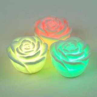   Shape Wedding Gifts Flashing Flower Romantic Lamp Colors F0008C  