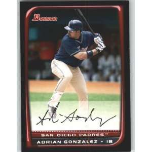  2008 Bowman #19 Adrian Gonzalez   San Diego Padres 