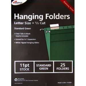  Ampad Standard Green Standard File Folders, 25 Pack 