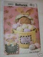 Butterick Sew Pattern 3803 Easter Bunny Rabbit Luv Stuff Plaque eggs 