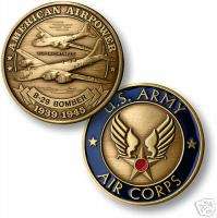 US ARMY AIR CORPS B 29 BRONZE ANTIQUE COIN  