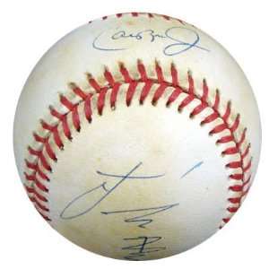  Cal Ripken, Jr. & Sachio Kinugasa Autographed AL Baseball 
