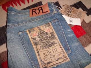   RL Selvedge Denim Jeans 32/32   Great Plains Wash SLIM FIT Fall 2011