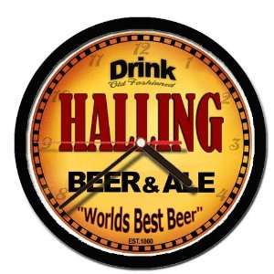  HALLING beer and ale cerveza wall clock 