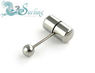 NEW AND IMPROVED VIBRATING TONGUE BARBELL RING 3 BATTERIES 14G  
