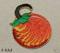 1PC~SPICY RED CHILI PEPPER~IRON ON EMBROIDERED PATCH  