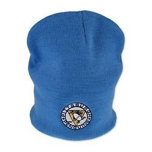 Throwback Blue NHL Pittsburgh Penguins Knit Cap Hat Embroidered Logo