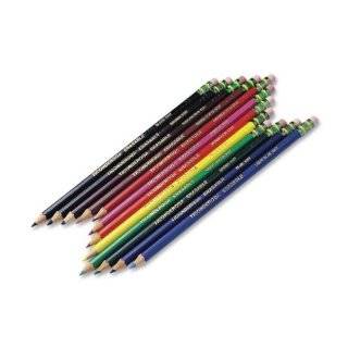 Ticonderoga Erasable Checking Pencils, Eraser Tipped, Pre Sharpened 