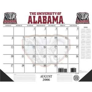 Alabama Crimson Tide 22x17 Academic Desk Calendar 2006 07  