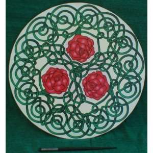  Celtic Roses Meditation Plate 