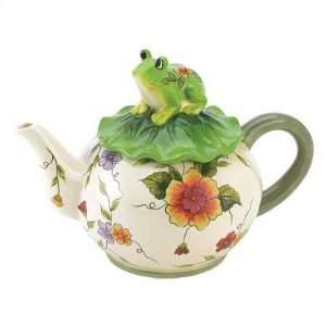  Floral Frog Teapot