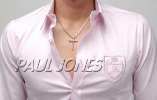 New Luxury PJ Mens Designer Slim Casual Shirts Stylish Dress Tops 