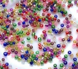 New 5 grams Multi Colored Czech glass Round Seed Beads size 11/0 red 