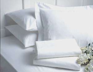 WHITE QUEEN SIZE FLAT SHEETS 90X110 T180 WHOLESALE  