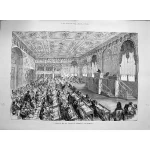  1877 Sitting New Turkish Parliament Constantinople