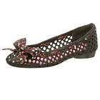 betsey johnson almond black ballet flats leather shoes one day