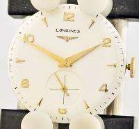 Mint Mens 1950s LONGINES 10Kt Gold Fld W/Watch Big Lugs  