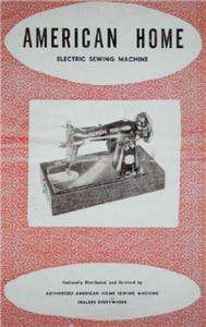 American Home Sewing Machine Instruction Manual On CD  