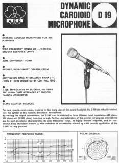   VINTAGE VOCAL MIC DYNAMIC CARDIOID STUDIO MICROPHONE TELEFUNKEN  
