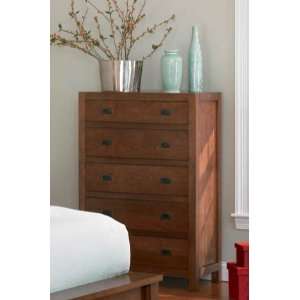  Storage Chest Contemporary Style in Walnut Finish