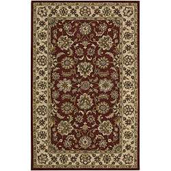 Hand tufted India House Red Wool Rug (8 x 106)  