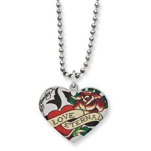  Designers Eternal Love Rose Heart Necklace Jewelry