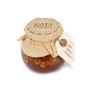 Artisan Chestnut Honey with walnuts 310 grs.glass jar  