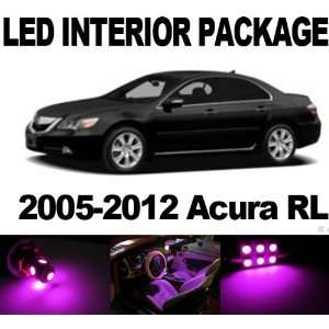  Acura RL 2005 2012 PINK 11 x SMD LED Interior Bulb Package 
