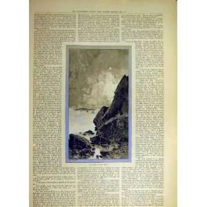  1890 Island Yerba Buena Montbard Sketch Old Print