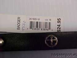 Western Cross Conchos Dog Collar 5/8 Black Leather 18  