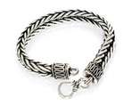 Bali Braid 5mm Mens 925 Silver Chain Bracelet  
