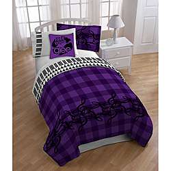    size 8 piece Reversible Bed in a Bag with Sheet Set  