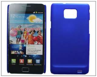Thin Slim Rubber Hard back case cover F Samsung Galaxy S 2 S2 SII II 