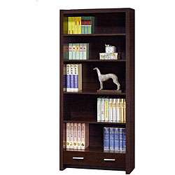 Mission style 5 shelf Bookcase with Drawers  