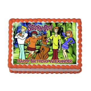 SCOOBY DOO Edible Personalized Cake Image Supply Custom  