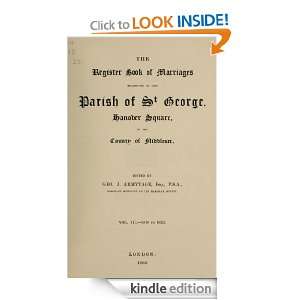  of marriages belonging to the parish of St. George, Hanover square 