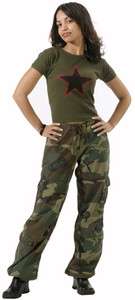   Army Paratrooper CAMO FATIGUES PANTS Clothes Camouflage Hunting M 3386