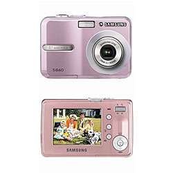 Samsung Digimax S860 8.1 MP Pink Digital Camera (Refurbished 