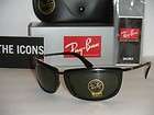 RAY BAN OLYMPIAN I BLACK FRAME WITH GREEN G 15 LENSES RB4109 601 62MM