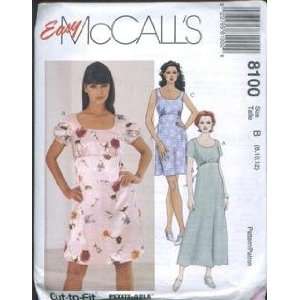   McCalls 8100 Size 12 16 Misses Dress McCall Pattern Company Books
