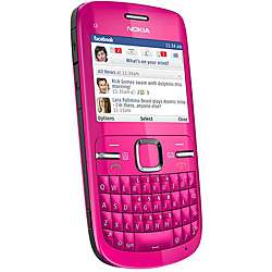 Nokia C3 Unlocked Pink Cell Phone  