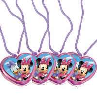 Minnie Mouse Lip Gloss Necklace Party Favors  